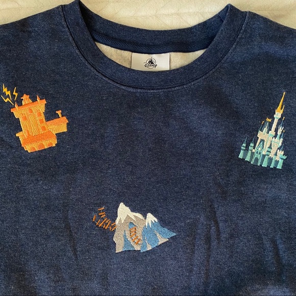 Disneyland embroidered icons sweatshirt Clearance